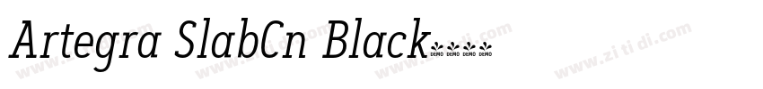 Artegra SlabCn Black字体转换